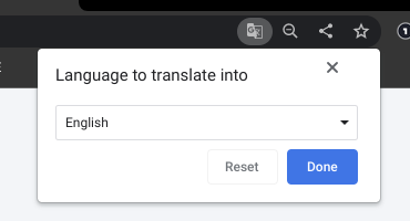 language to translate to