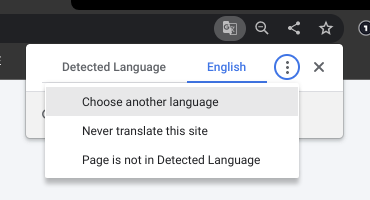 choose another language