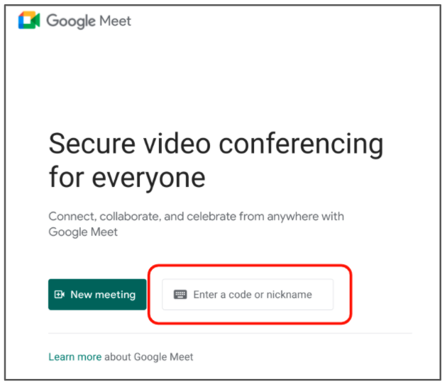 google meet access window