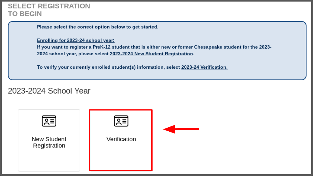 verification button