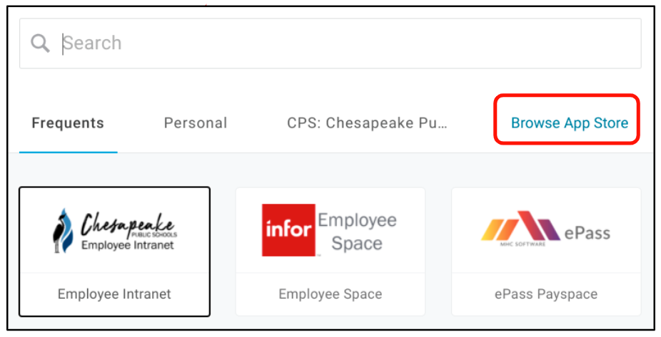 Browse App Store window