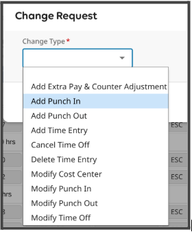 change punch type options