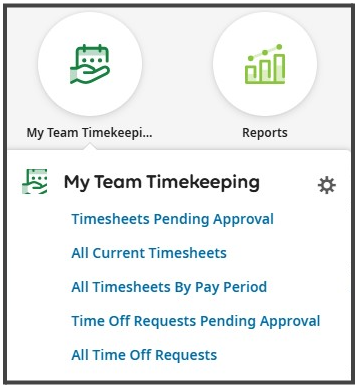 My Team Timekeeping Widget