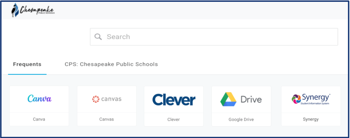 student Onelogin Portal main page