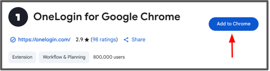 add to Chrome button
