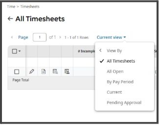 All Timesheets