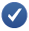blue checkmark