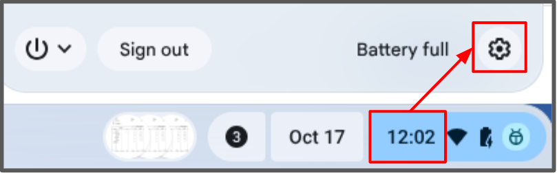 time and settings icon