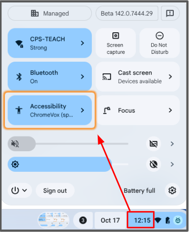time and accessibility feature