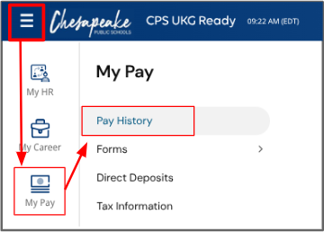 My Pay History