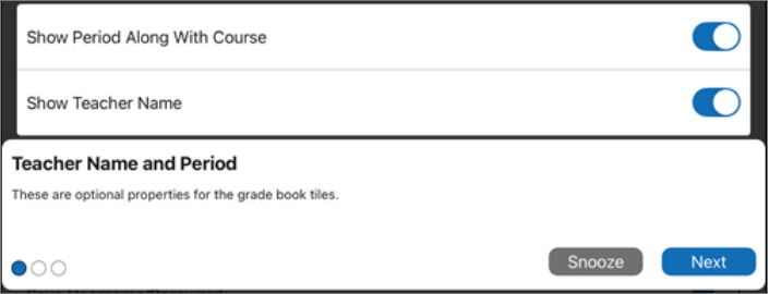 teacher name and period message