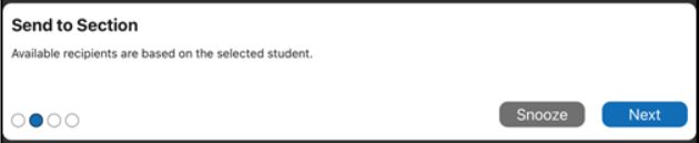 send to section message