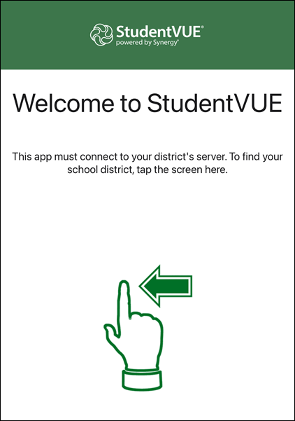 Welcome StudentVUE screen