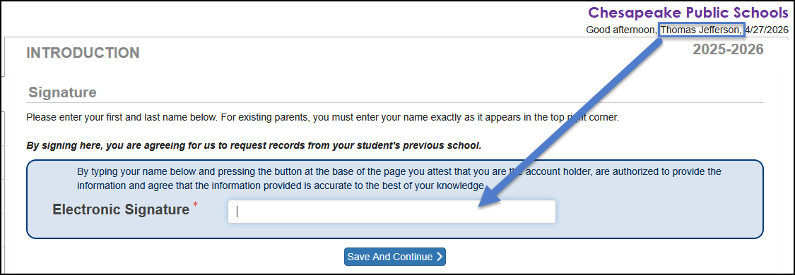 electronic signature box