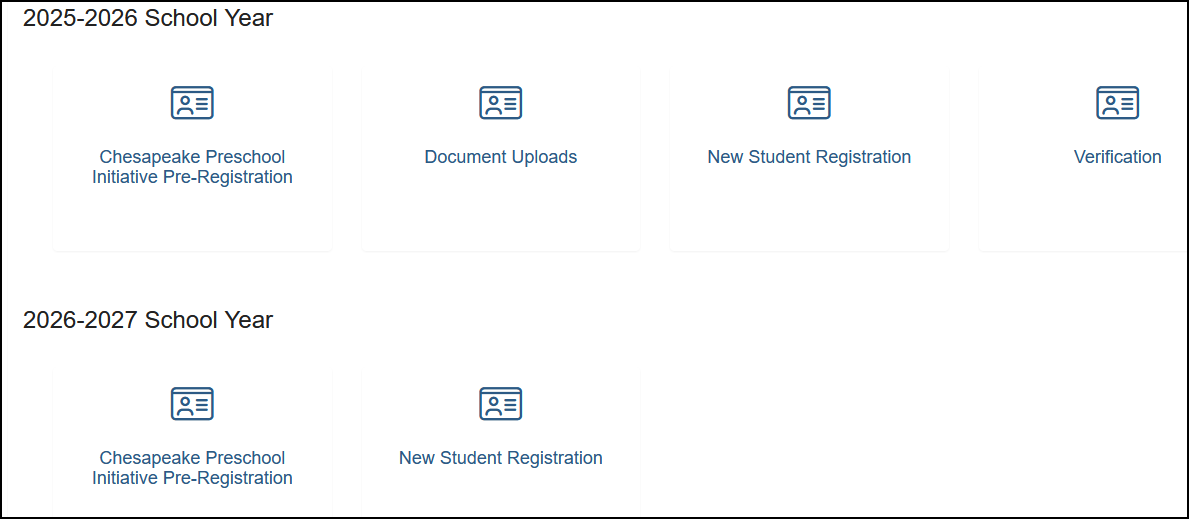 Registration Options