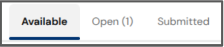 available tab