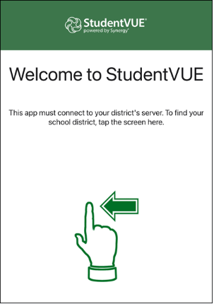 Welcome StudentVUE screen