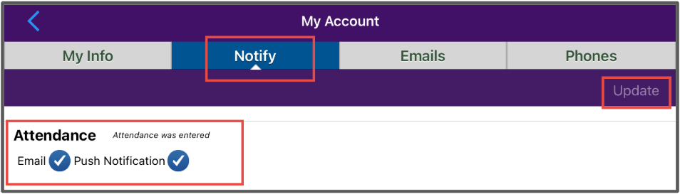 notify tab