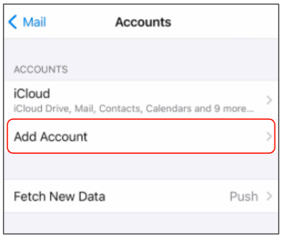 add account selection