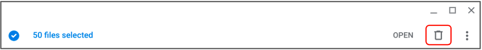 trashcan deletion icon