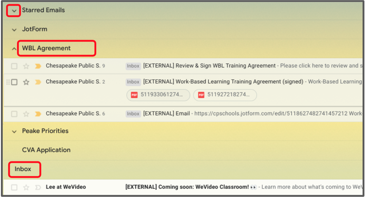 gmail multiple inboxes view