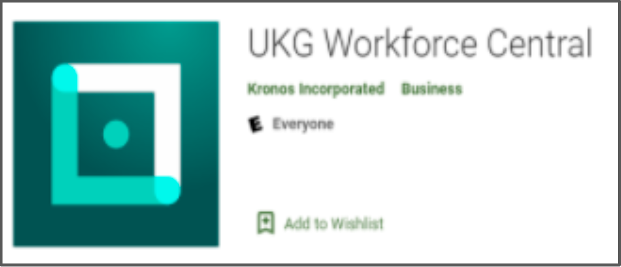 UKG Workforce Central app install