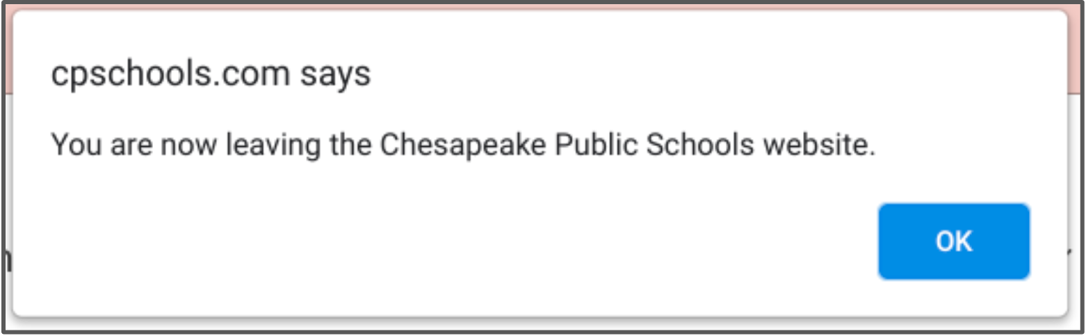 leaving CPS website message